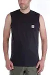 Carhartt Men's Black Workwear Pocket Sleeveless T-Shirt