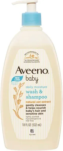 Aveeno Baby Body Wash Shampoo Oat Extract