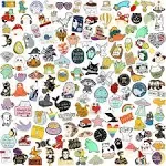 SINCCO 20/40 Pcs Cute Enamel Backpack Pins, Funny Enamel Pins Bulk Set Cool Button Pins Aesthetic Brooch Lapel Pins Anime for Backpacks, Jackets, Hats