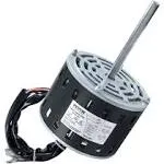 1/3HP Furnace Blower Motor 110/120V 1075RPM 4-Speed CW/CCW w/ Capacitor & Hoop