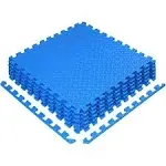 Interlocking Exercise Mat - Blue - 6pc