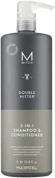 Paul Mitchell Mitch Double Hitter 2 in 1 Shampoo &amp; Conditioner (Select Size)