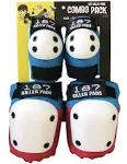 187 Killer Pads Combo Pack (Knee + Elbow) XS / Red White Blue