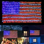 PUHONG American Flag 420 LED String Lights