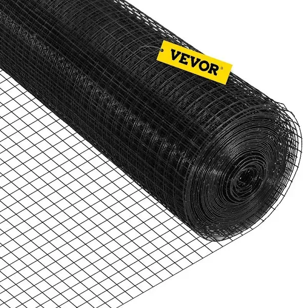 VEVOR Welded Wire Fence Vinyl Coated Chicken Rabbit Mesh 1"x1" 16 Gauge 24"x50'  | VEVOR US