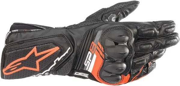 Motorcycle Alpinestars SP-8 V3 Gloves Men&#039;s Black/White Color: Sz: S