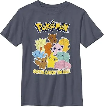 Pokemon Kids Poke Mang Boys Short Sleeve Tee Shirt