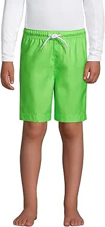 Lands' End Boys Solid Swim Trunks