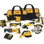 DeWalt Combo Kit 20V Max Cordless Brushed 10 Tool DCK1021D2