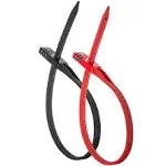 Bell QuickZip Zip-Tie Multi-Purpose Combo Lock 2 Pack Red/Black, One Size