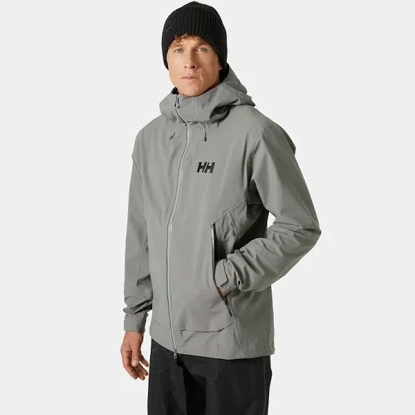 Helly Hansen Men's Verglas Backcountry Ski Shell Jacket Grey 2XL