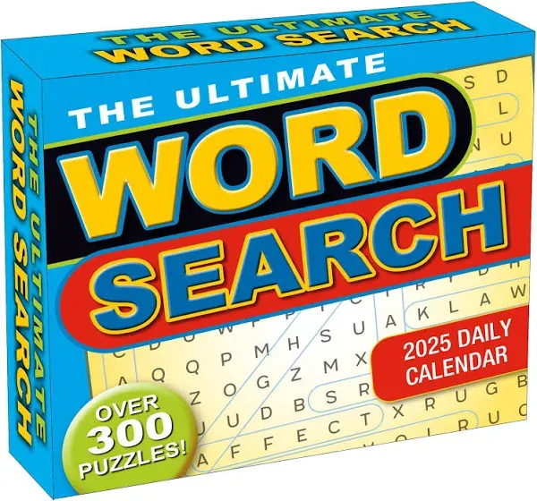 2025 Ultimate Word Search Boxed Daily Calendar