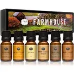 P&J Trading P&J Fragrance Oil Farmhouse Set | Old Books, Butterscotch, Honey, Warm Vanilla Sugar, Pecan Pie, Maple Syrup Candle Scents for C