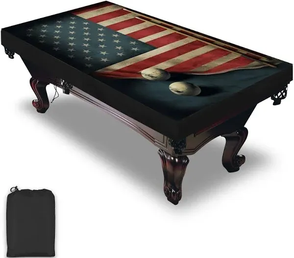 DTESL Pool Table Cover Waterproof & Dustproof Outdoor/Indoor Polyester Taffeta Cloth Table