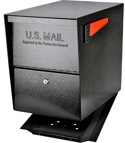 Mail Boss Mailbox w/ High Security 16&#034; x 12&#034; Galvanized Steel Extra Large Black