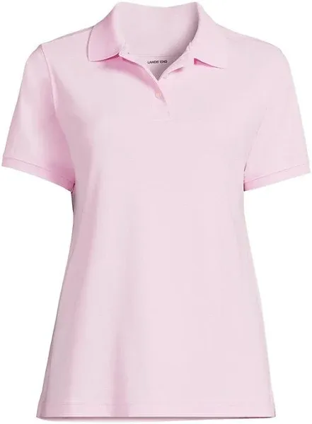 Lands' End Women's School Uniform Short Sleeve Mesh Polo Shirt