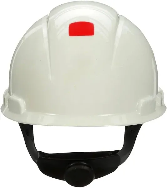 3M SecureFit Hard Hat H-701SFR-UV, White, 4-Point Pressure Diffusion Ratchet Suspension, with Uvicator