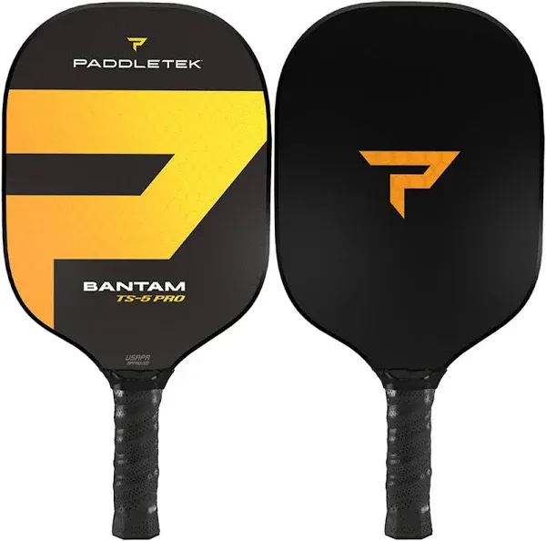 Paddletek Bantam TS-5 Pro Pickleball Paddle | Standard Weight | Thin Grip | Yell