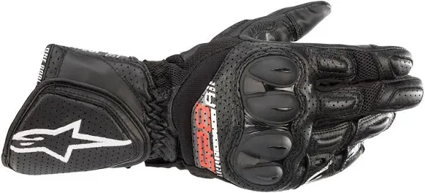 Alpinestars SP-8 V3 Air Motorcycle Gloves Summer Leather Sport Racing Pre-Shaped