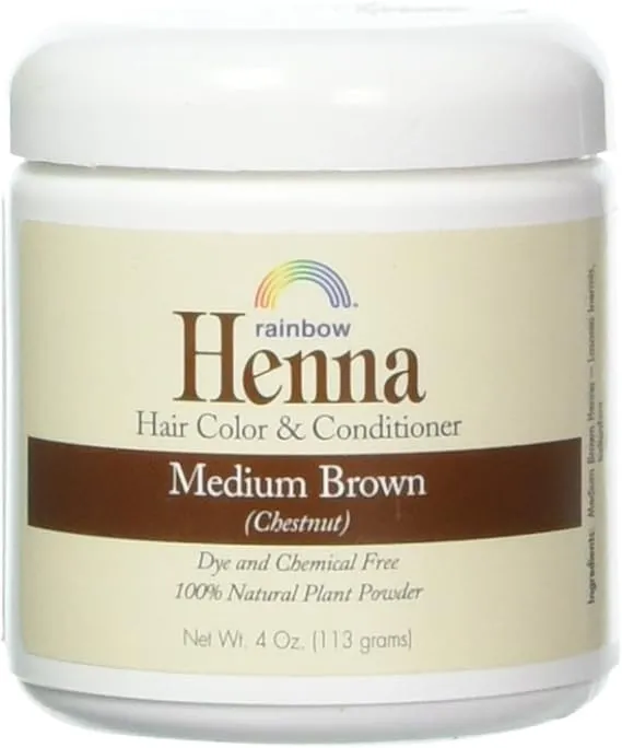 Health Life Rainbow Research Henna Hair Color and Conditioner, Persian Brown Chestnut, 4 Ounce