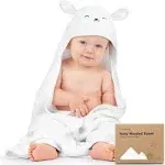 KeaBabies Cuddle Baby Hooded Towel in Lamb