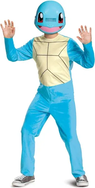 Pokemon Kids Squirtle Costume, Children's Classic Character Outfit