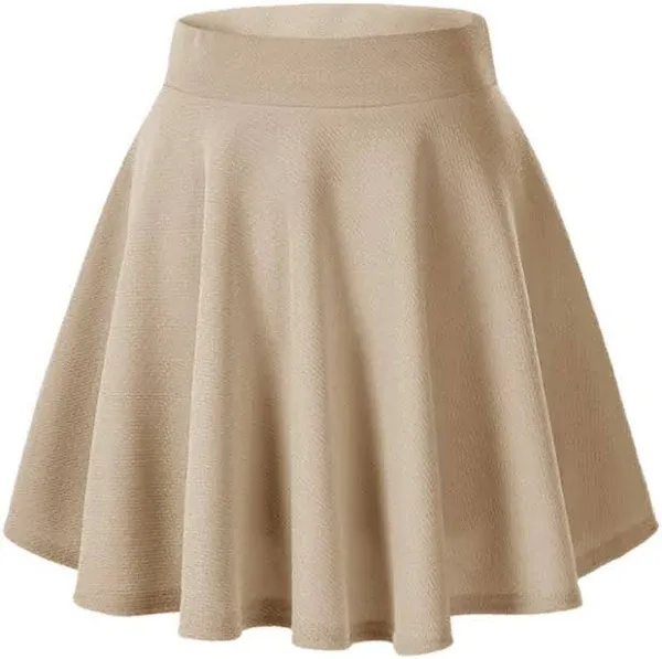 Women's Versatile Stretchy Flared Casual Skater Skirt