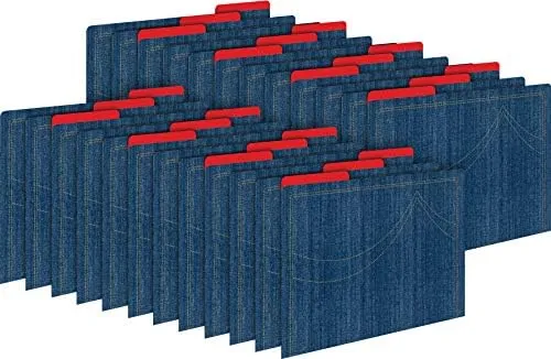 Barker Creek Denim Folders, 24/Package