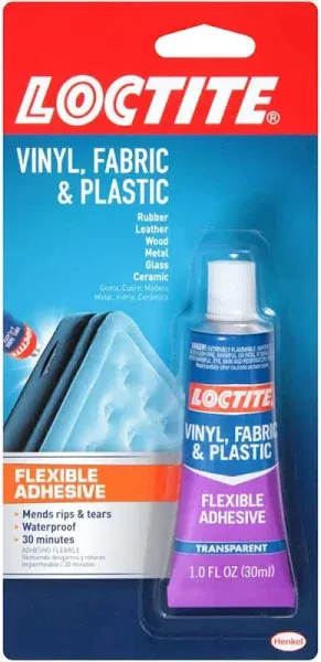 Loctite Vinyl, Fabric and Plastic Repair Adhesive, 1-Ounce Tubes (1360694-6) by Loctite