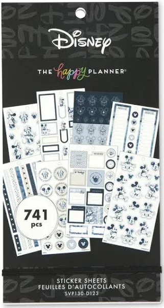 Disney© Mickey Mouse &amp; Minnie Mouse Indigo Value Pack Stickers