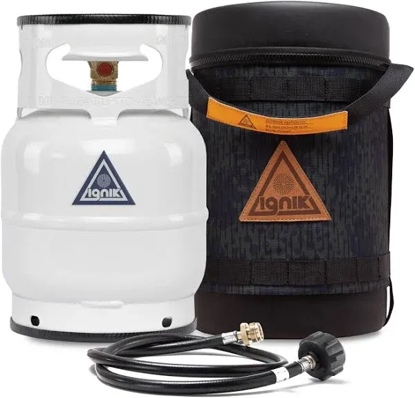 Ignik IGPRO-00219 Gas Growler Deluxe Refillable Propane Tank Kit with Adaptor