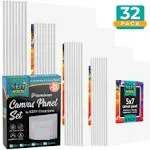 Canvas Boards for Painting, 32 Multipack Blank Canvases for Painting, Painting C