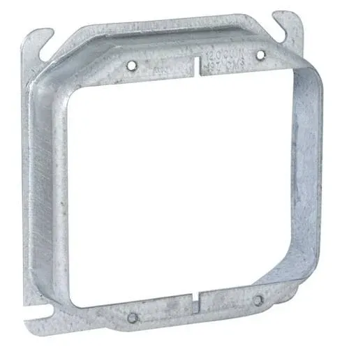 Raco 4 Inch Square Raised 1 Inch 2 Device Cover