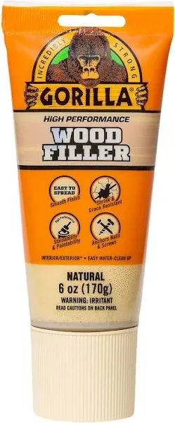 Gorilla 6 oz White Wood Filler Tube