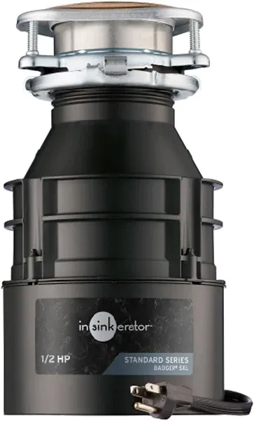 InSinkErator Badger 5XL Garbage Disposal, 1/2 HP, Made In USA, Standard Series