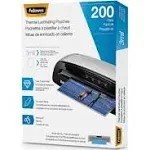 Fellowes Letter 3 Mil Laminating Pouches - 200 Pack