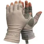 Glacier Glove Islamorada Sun Glove - Gray, Size L - Sun Protection Clo