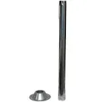 AP Products | Surface Mount Table Leg Base | 013-1119 | Round | Chrome