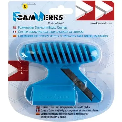 Logan Foam Werks Foam Cutting Tool, Straight/Bevel, Blue