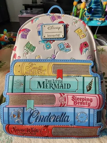 Loungefly Disney Princess Books Classics Womens Double Strap Shoulder Bag Purse