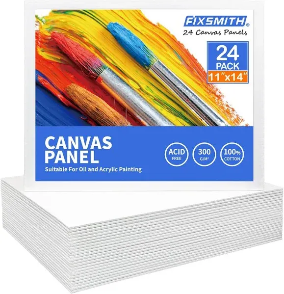 Canvas Boards for Painting 8x10 Inch, Super Value 12 Pack White Blank Canvas ...