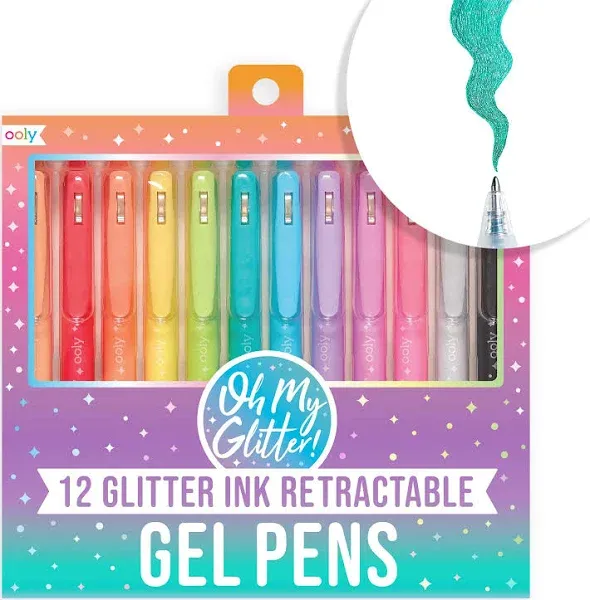 Ooly Oh My Glitter! Retractable Glitter Gel Pens