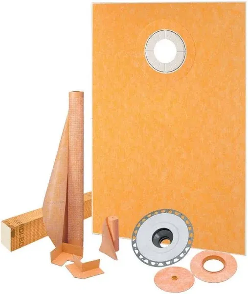 Kerdi-Shower-Kit 48" x 72" PVC Flange 2"