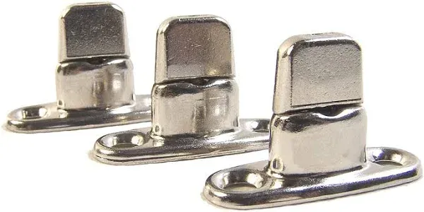 Common Sense Fastener Turn Button Double Height 2 Hole Stud 10 Piece Set