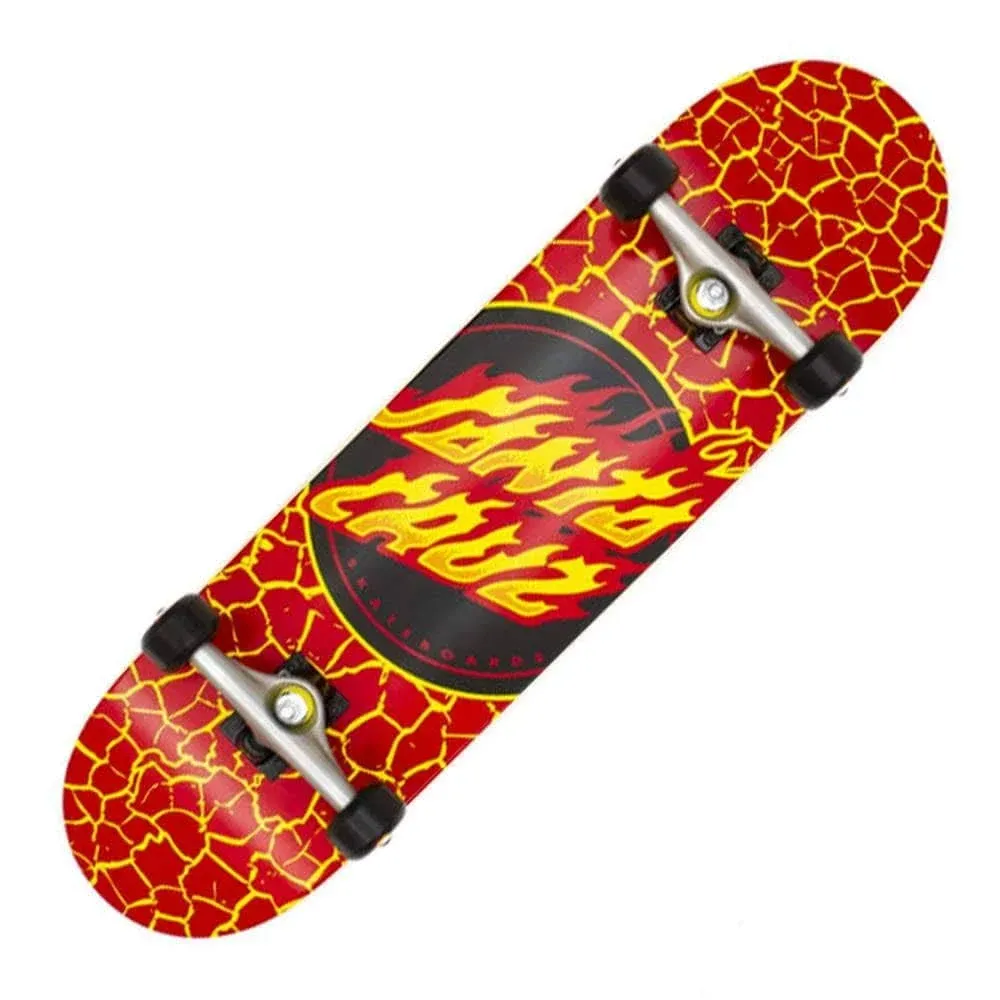 Santa Cruz Flame Dot Large Skateboard Complete