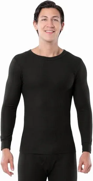 Fruit of The loom Men's Waffle Baselayer Crew Neck Top