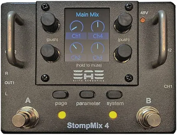 StompMix 4 Four Channels Digital Mixer Pedal