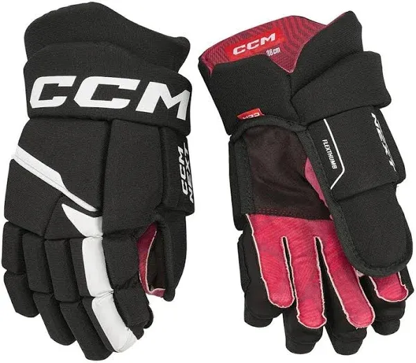 CCM Next Youth Ice Hockey Gloves Navy/White HGNEXT23 Size 8