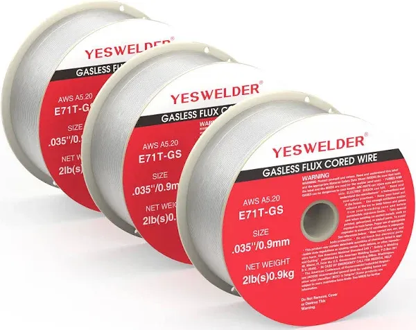 E71T-GS/2LB-0.9 2lb Spool .035" Gasless Flux Core MIG Welding Wire