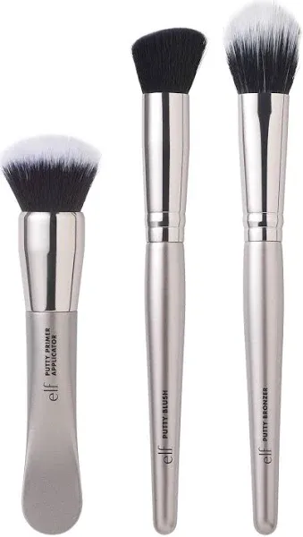 e.l.f. Putty Tools Trio, Set Of 3 Face Makeup Brushes For Putty Products, Hel...